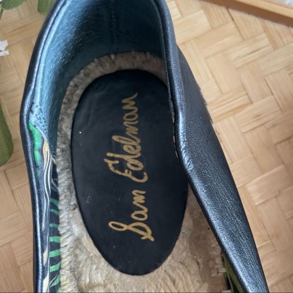 Sam Edelman Black Slip On Espadrille Shoes sz 8 - Picture 5 of 6